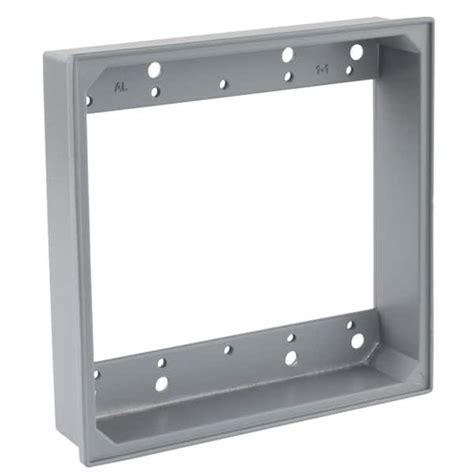 2 gang electrical box extension ring|2 gang metal box extender.